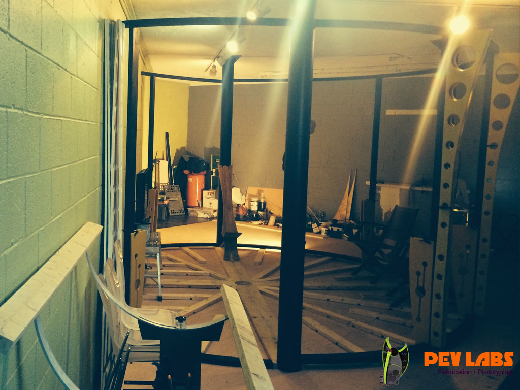 Circular Spaceship Room Construction Circular Spaceship Room Construction